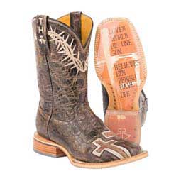 My Savior 11" Cowgirl Boots Tin Haul